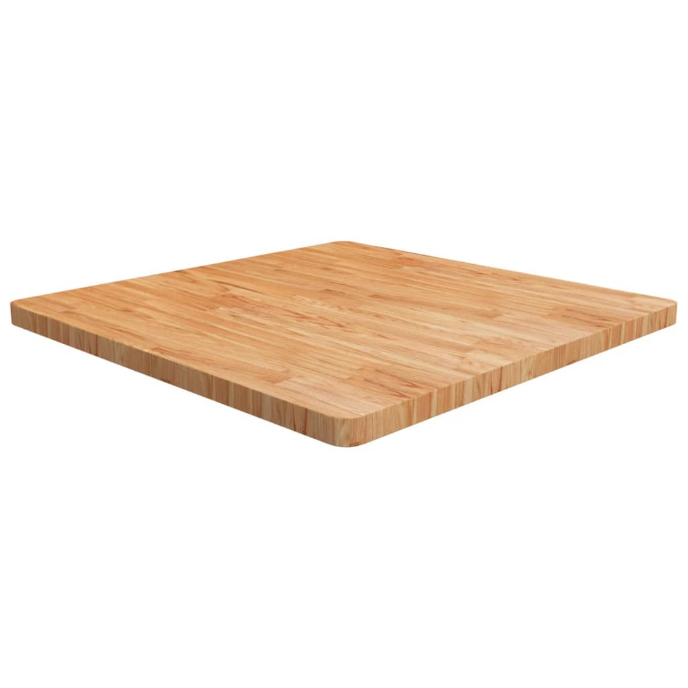vidaXL Tabletop Square Light Brown 90x90x4 cm Treated Oak