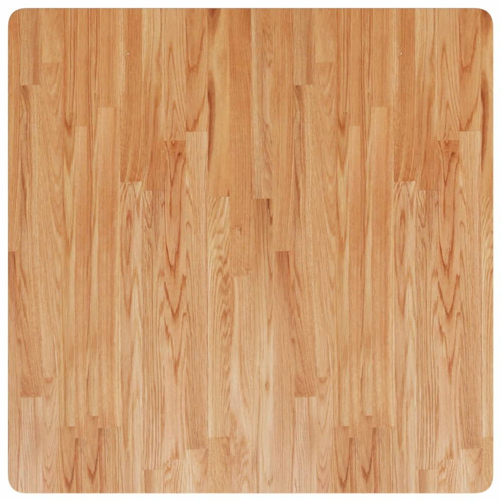 vidaXL Tabletop Square Light Brown 90x90x4 cm Treated Oak