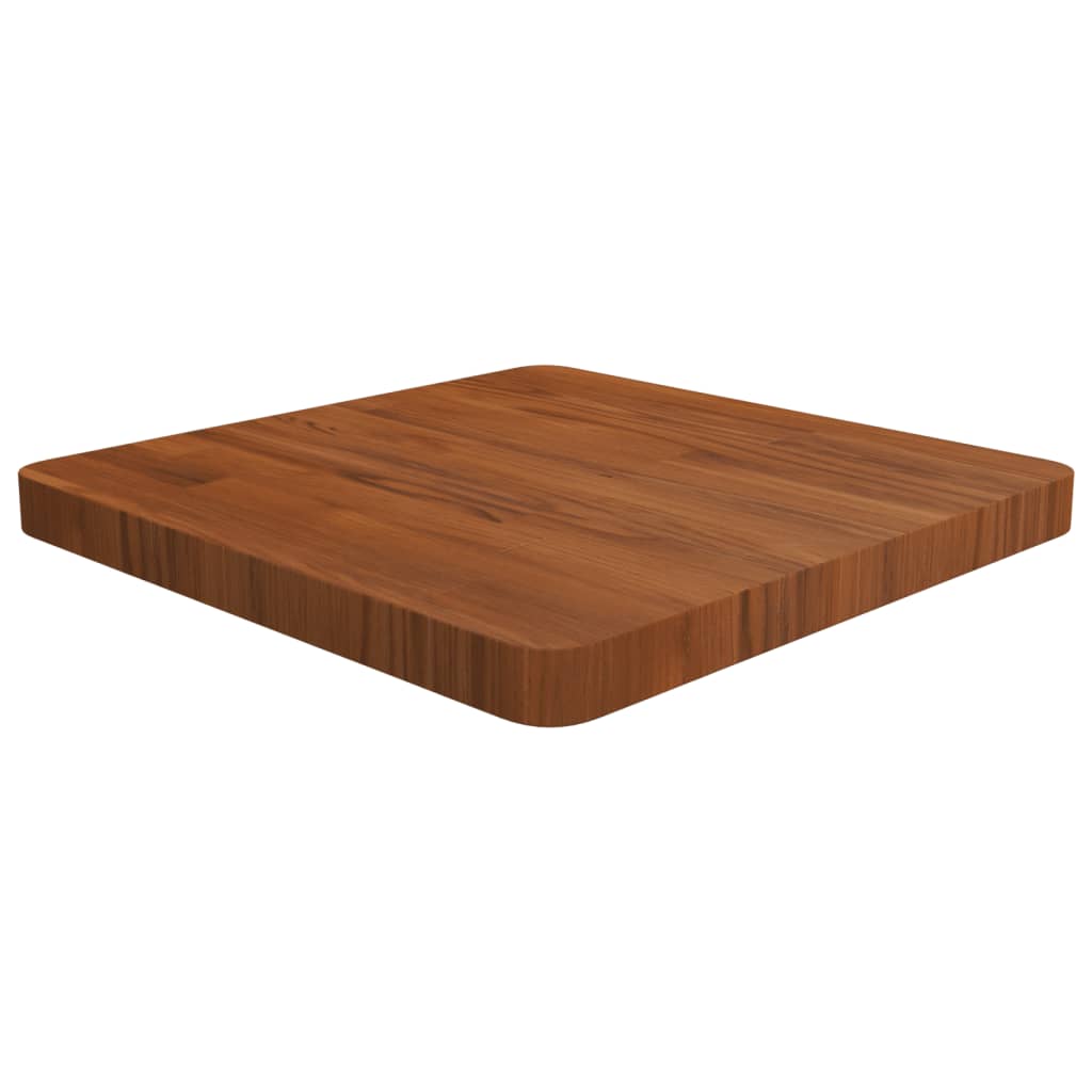 vidaXL Tabletop Square Dark Brown 50x50x4 cm Treated Oak