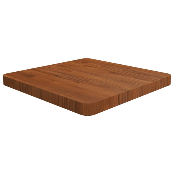 vidaXL Tabletop Square Dark Brown 50x50x4 cm Treated Oak