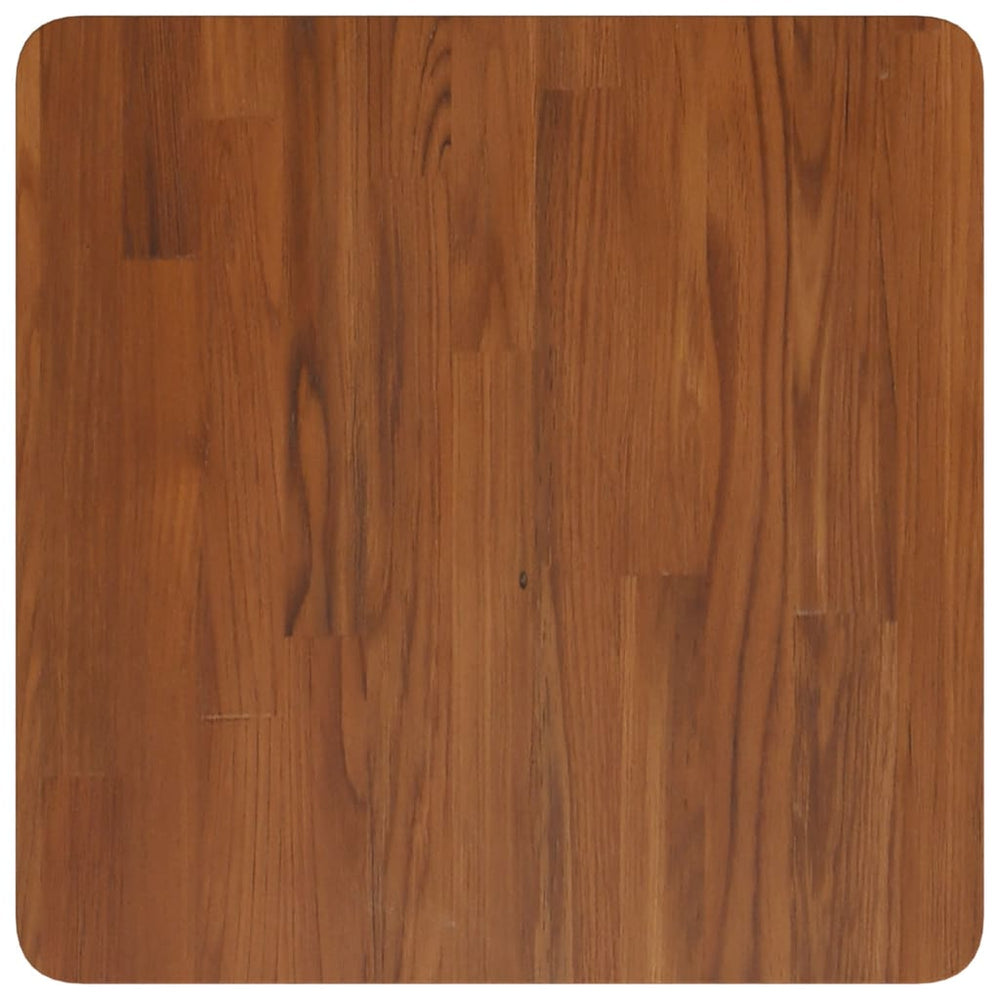 vidaXL Tabletop Square Dark Brown 50x50x4 cm Treated Oak