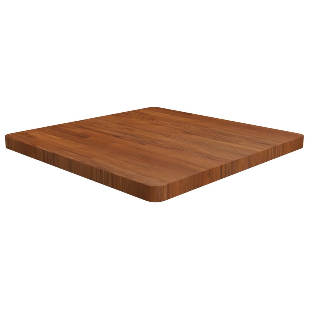 vidaXL Tabletop Square Dark Brown 70x70x4cm Treated Oak