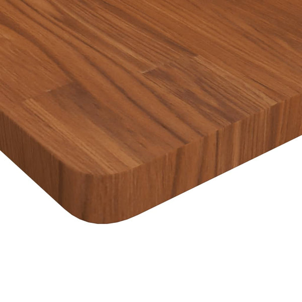 vidaXL Tabletop Square Dark Brown 70x70x4cm Treated Oak