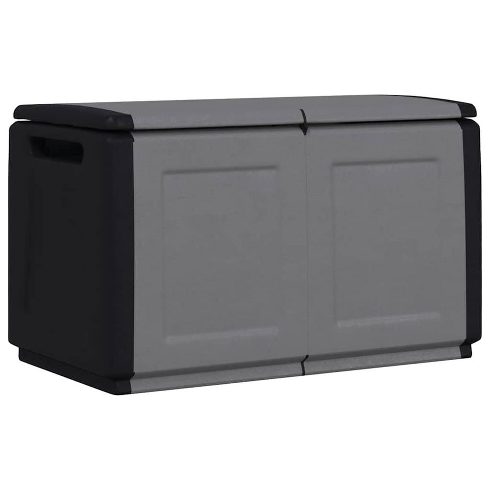 vidaXL Garden Storage Box 96x53x57 cm 230 L Dark Grey Black