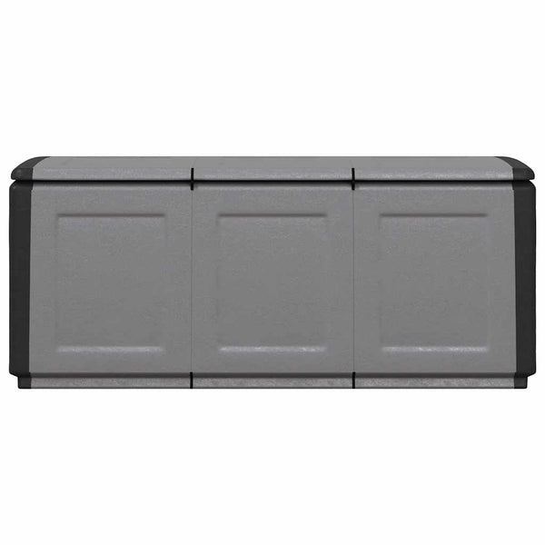 vidaXL Garden Storage Box 138x53x57 cm 330 L Dark Grey Black