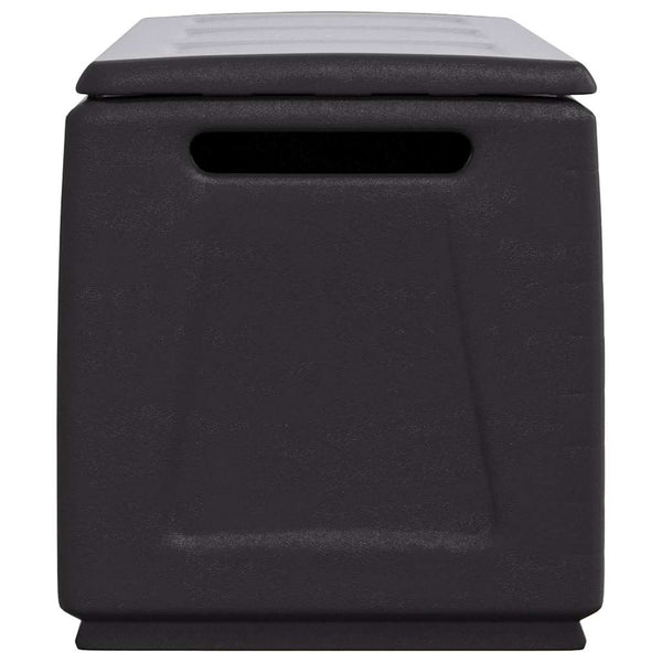 vidaXL Garden Storage Box 138x53x57 cm 330 L Dark Grey Black