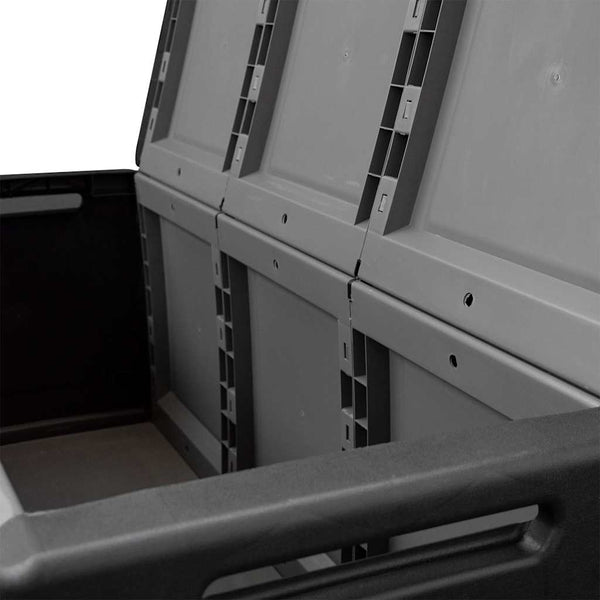 vidaXL Garden Storage Box 138x53x57 cm 330 L Dark Grey Black
