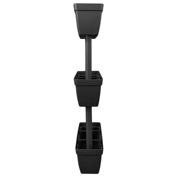 vidaXL Planters 3 pcs. 100 cm Anthracite