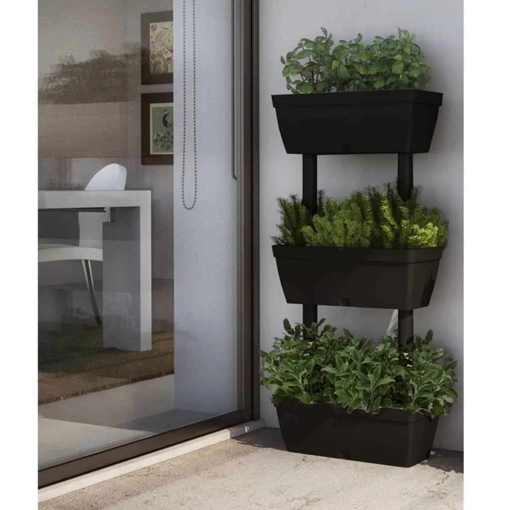 vidaXL Planter Set 6-Piece 100 cm Anthracite