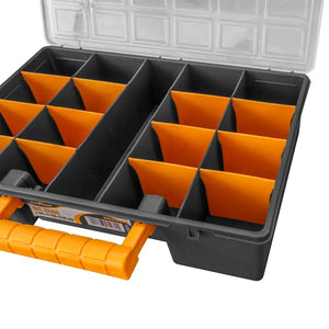 vidaXL Assortment Cases 2 pcs. Removable Dividers 360x250x85 mm PP