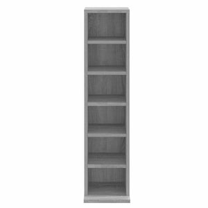 vidaXL CD Rack Sonoma Grey 21x20x88 cm Engineered Wood