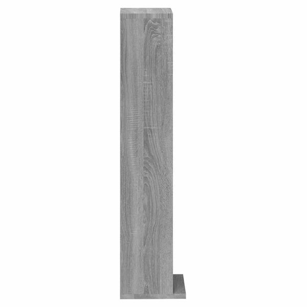 vidaXL CD Rack Sonoma Grey 21x20x88 cm Engineered Wood
