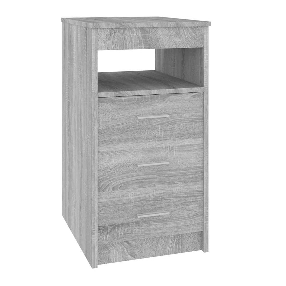 vidaXL Sideboard with Drawers Grey Sonoma 40x50x76 cm Engineered Wood