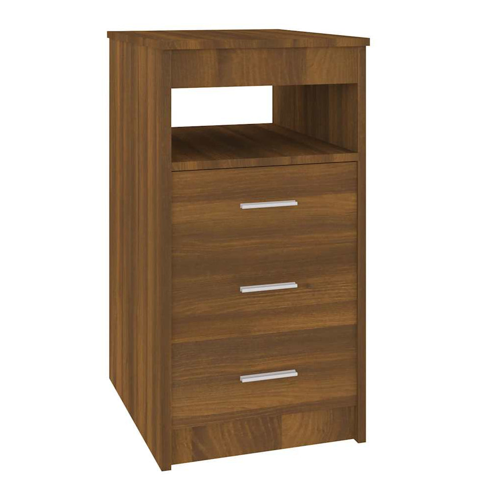 vidaXL Sideboard with Drawers Brown Oak Look 40x50x76 cm