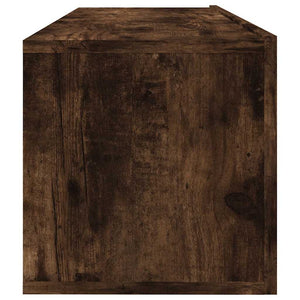 vidaXL TV Wall Cabinet Smoked Oak 100x30x30 cm Engineered Wood