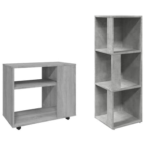 vidaXL Side Table Gray Sonoma 70x35x55 cm Engineered Wood