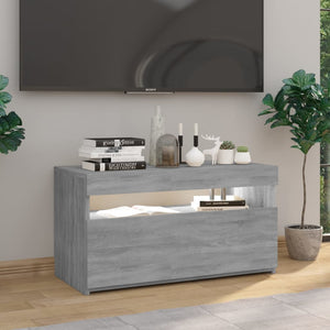 vidaXL TV Cabinet with LED Lights Sonoma Grey 75x35x40 cm