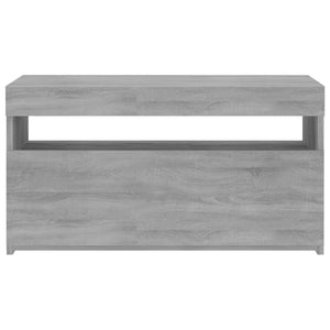 vidaXL TV Cabinet with LED Lights Sonoma Grey 75x35x40 cm