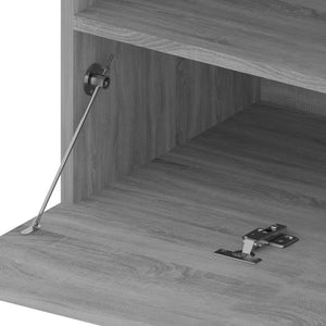 vidaXL TV Cabinet with LED Lights Sonoma Grey 75x35x40 cm