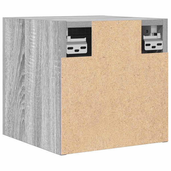 vidaXL TV Wall Cabinets 4 pcs. Sonoma Grey 30.5x30x30 cm