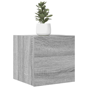 vidaXL TV Wall Cabinets 4 pcs. Sonoma Grey 30.5x30x30 cm