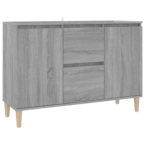 vidaXL Sideboard Grey Sonoma Oak 103.5x35x70 cm Engineered Wood