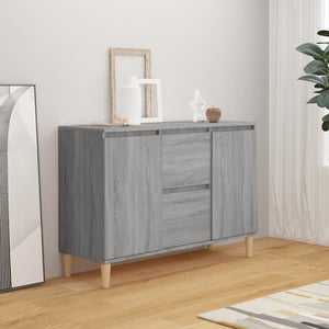 vidaXL Sideboard Grey Sonoma Oak 103.5x35x70 cm Engineered Wood