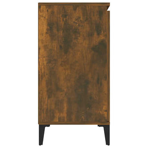 vidaXL Sideboard Smoked Oak 102x35x70 cm Engineered Wood