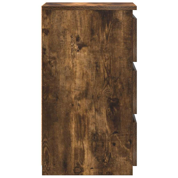 vidaXL Nightstands 2 pcs Smoked Oak 40x35x62.5 cm Engineered Wood