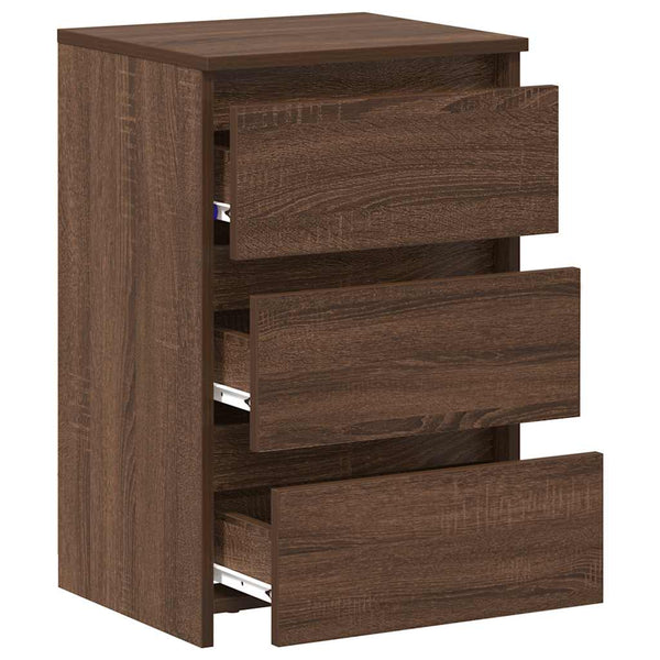 vidaXL Nightstands 2 pcs Brown Oak 40x35x62.5 cm Engineered Wood