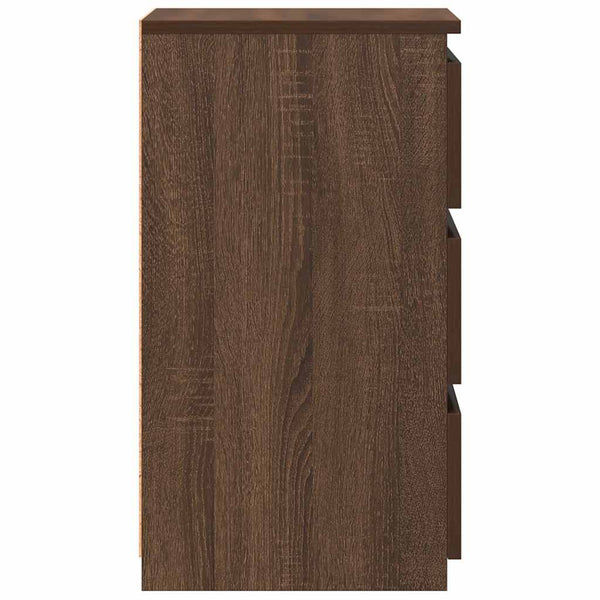 vidaXL Nightstands 2 pcs Brown Oak 40x35x62.5 cm Engineered Wood