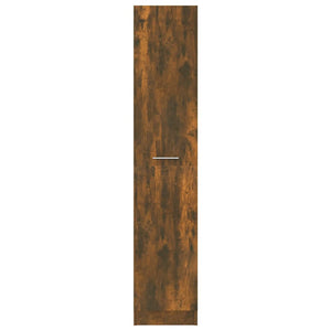vidaXL Apothecary Cabinet Smoked Oak 30x42.5x150 cm Engineered Wood