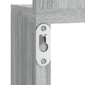 vidaXL Wall Corner Shelf Sonoma Grey 20x20x127.5 cm Engineered Wood