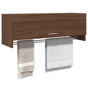 vidaXL Wardrobe Brown Oak Look 100x32.5x35 cm Engineered Wood