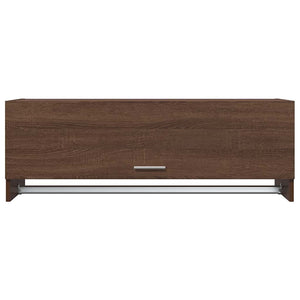 vidaXL Wardrobe Brown Oak Look 100x32.5x35 cm Engineered Wood