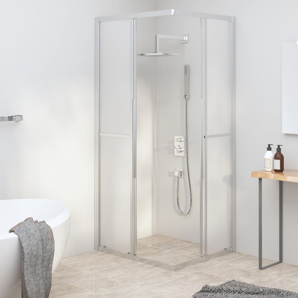 vidaXL Frosted ESG Shower Enclosure 90x70x180 cm