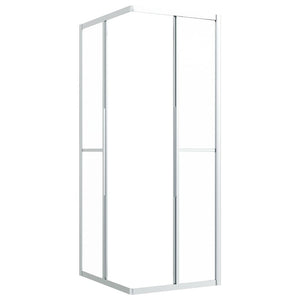 vidaXL Frosted ESG Shower Enclosure 90x70x180 cm