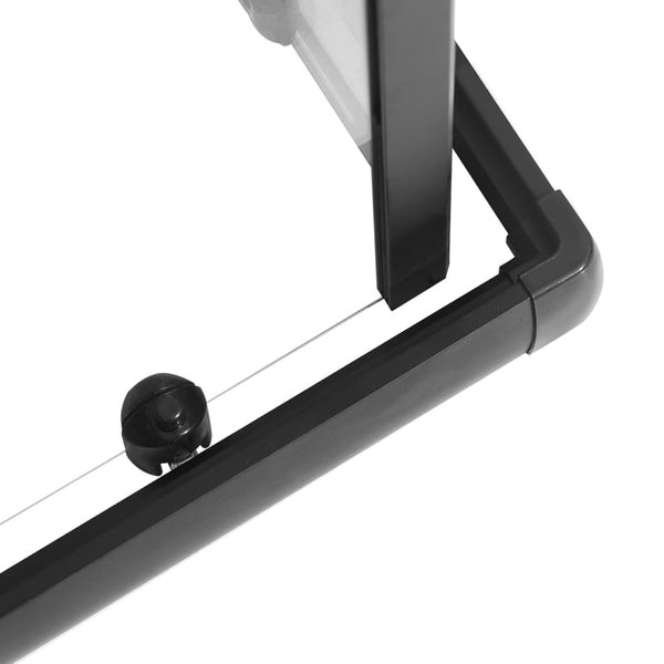 vidaXL Shower Enclosure with Stripes Tempered Glass 80x80x180 cm Black