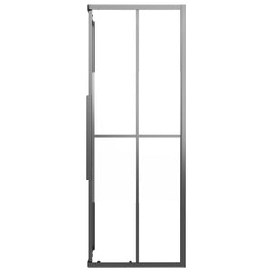 vidaXL Shower Cabin Semi-Frosted ESG 80x80x180 cm Black
