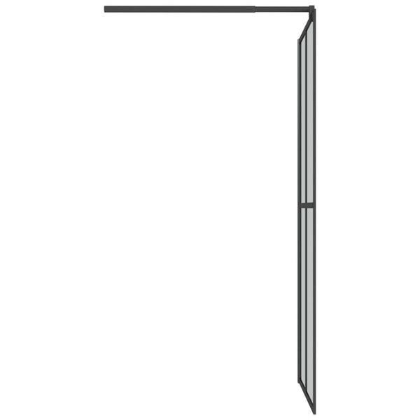 vidaXL Walk-in Shower Screen 80x195 cm Dark Tempered Glass