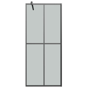 vidaXL Walk-in Shower Screen 90x195 cm Dark Tempered Glass
