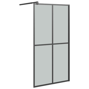 vidaXL Shower Screen for Walk-in Shower 100x195cm Dark Safety Glass