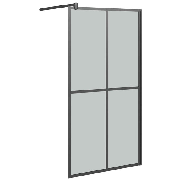 vidaXL Shower Screen for Walk-in Shower 100x195cm Dark Safety Glass