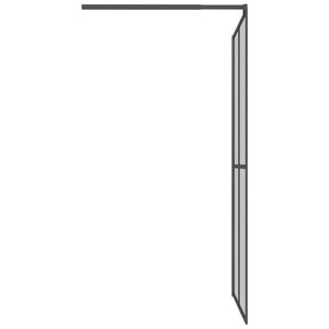 vidaXL Shower Screen for Walk-in Shower 100x195cm Dark Safety Glass