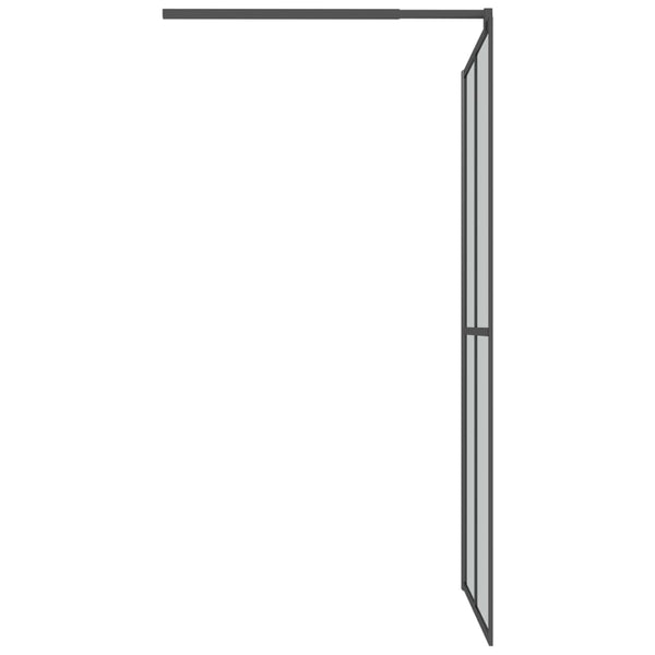 vidaXL Shower Screen for Walk-in Shower 100x195cm Dark Safety Glass