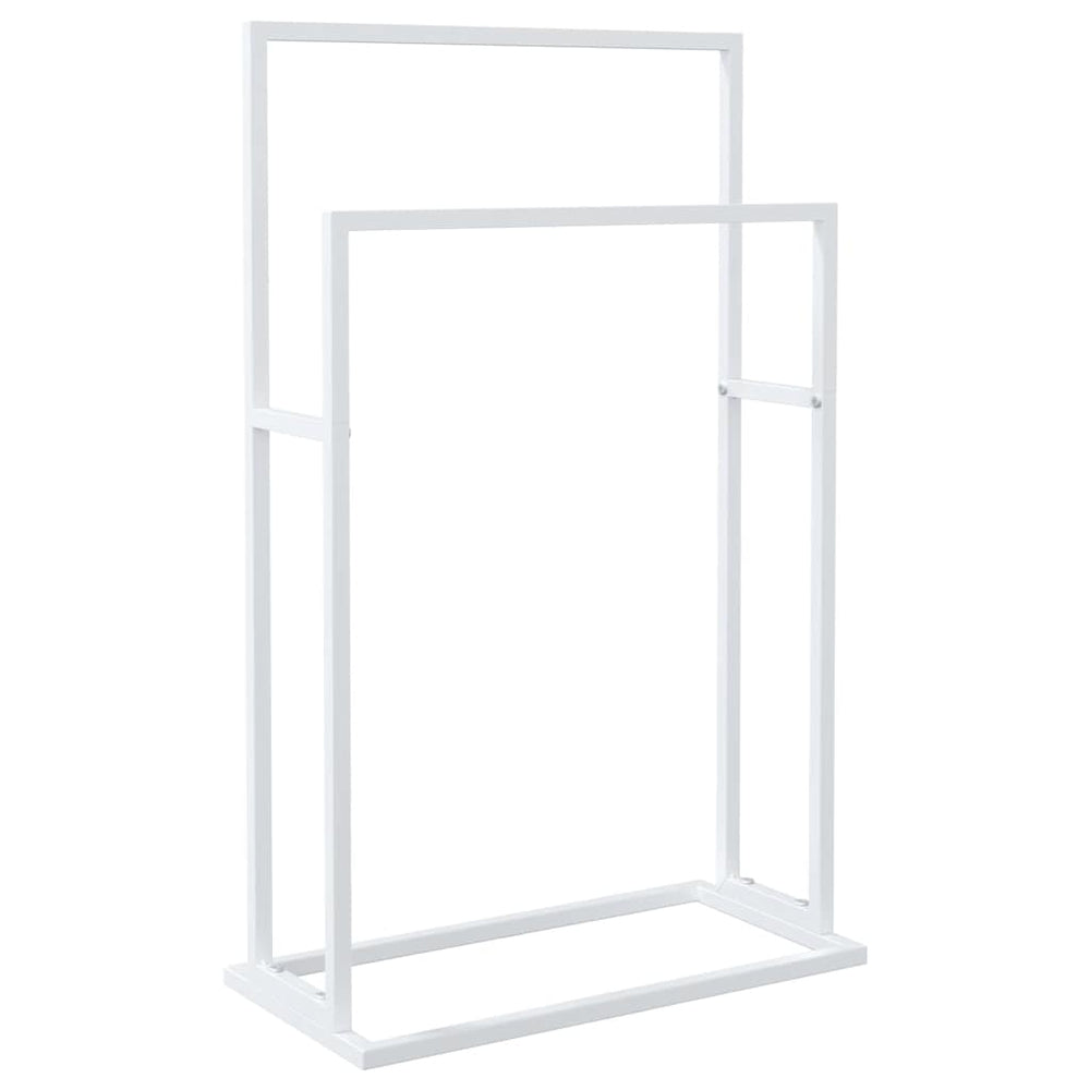vidaXL Towel Rack White 48x24x78.5 cm Iron