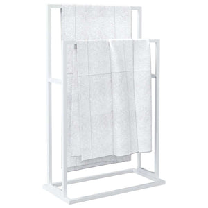 vidaXL Towel Rack White 48x24x78.5 cm Iron