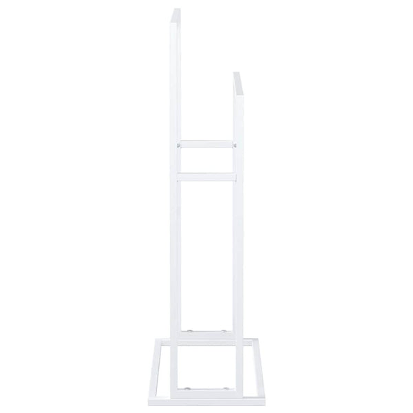 vidaXL Towel Rack White 48x24x78.5 cm Iron