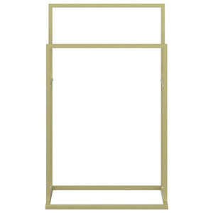 vidaXL Gold Towel Holder 48x24x78.5 cm Iron