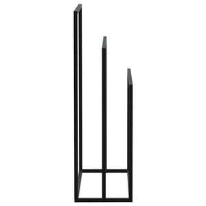 vidaXL Towel Rack Black 48x24x79 cm Iron